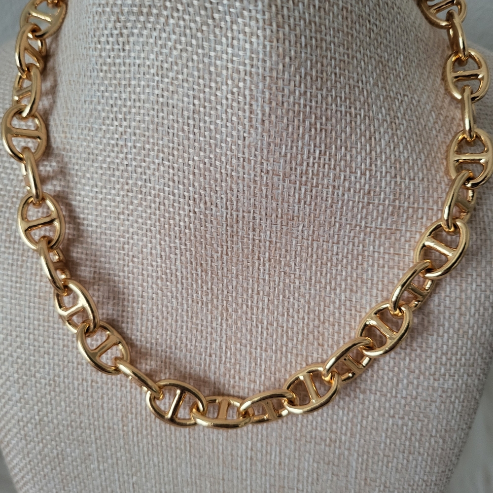 J. Crew Elegant Gold Tone Chain Necklace